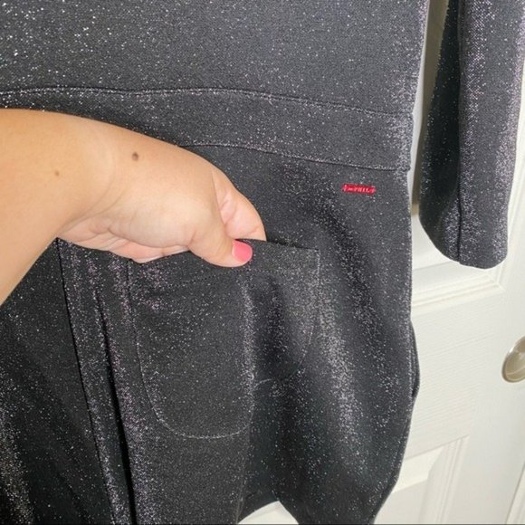 NWT n:Philanthropy Fire Sparkle Long-Sleeve Romper in Black - Picture 12 of 15